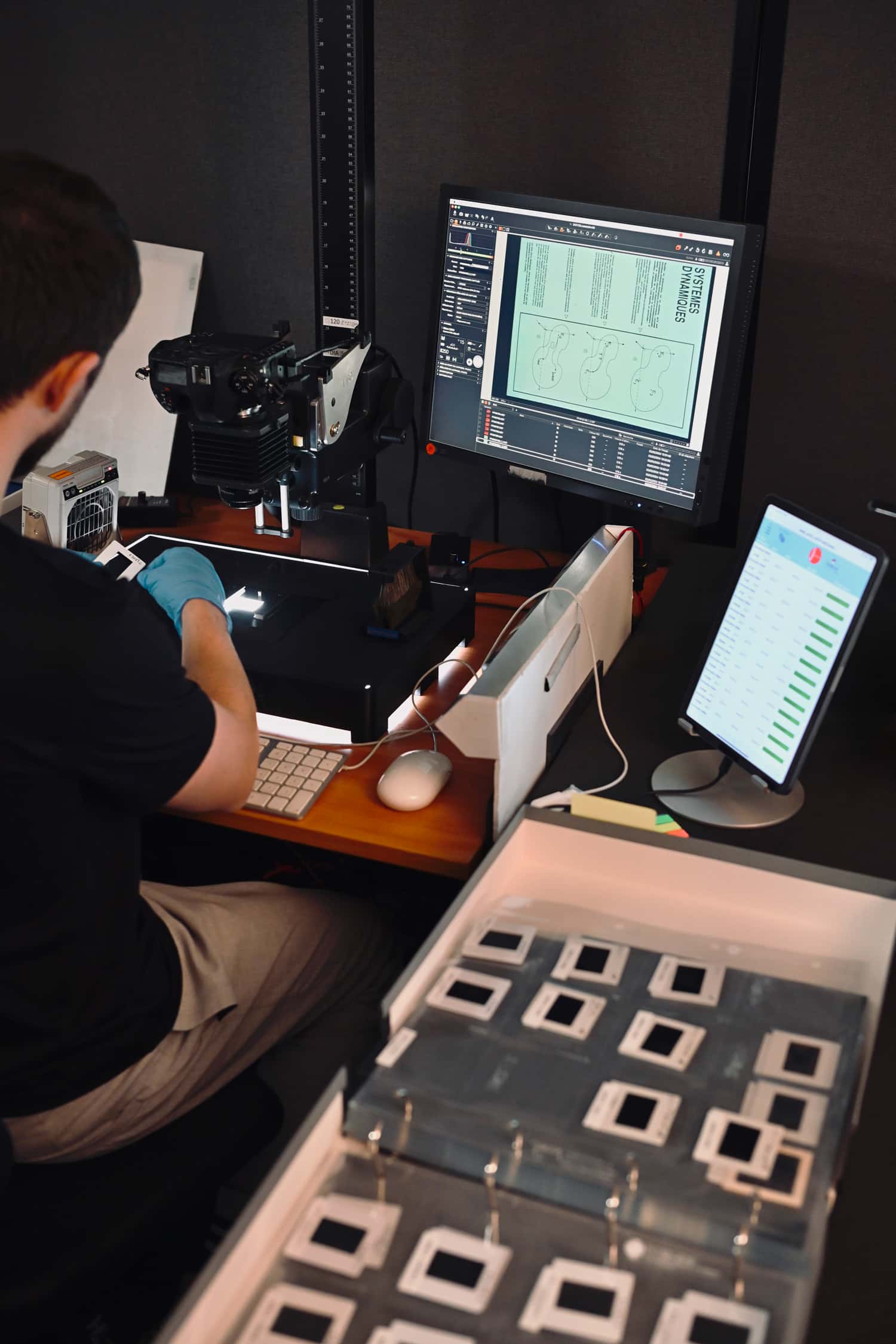 Numérisation de diapositives chez TRIBVN Imaging