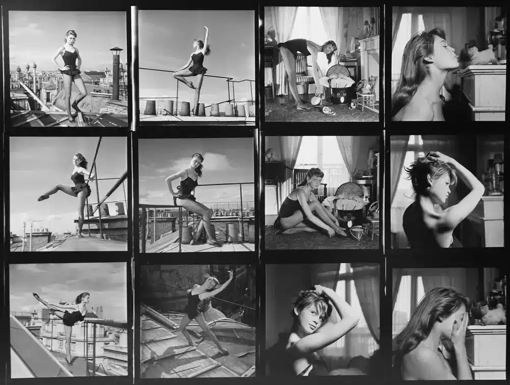 Planche contact "Brigitte Bardot" en 1952 par Walter Carone © Walter Carone / Paris Match